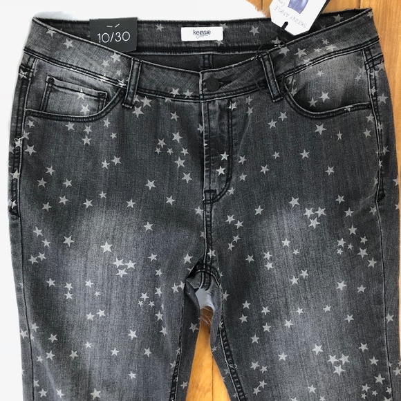 kensie skinny ankle crop jeans